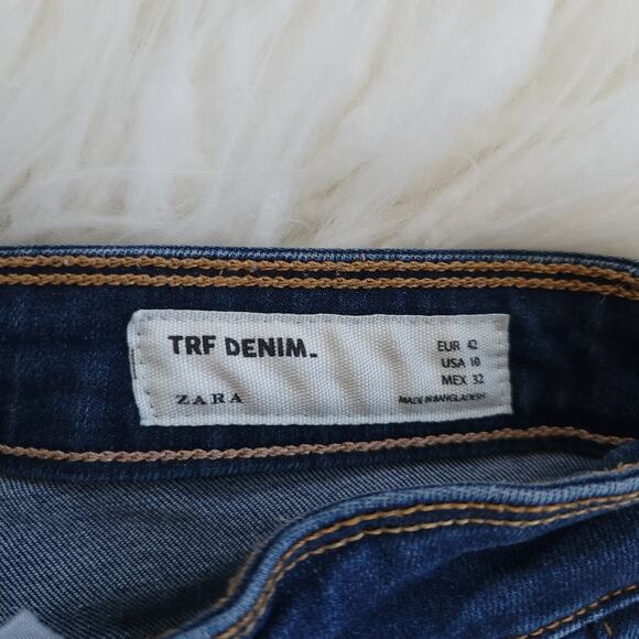 Zara TRF Denim Skinny Pitillo Jeans Mid Rise Stretch Zip Fly 10 - Picture 9 of 11